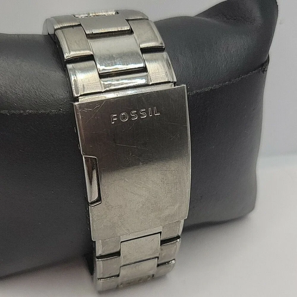 Fossil Grant FS4584 Men's Silver Stainless Steel Analog Dial Quartz Watch AM891